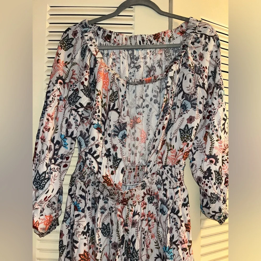 Free People Free and Pretty Floral Print Shorts Romper | Women's Med - Picture 3 of 6